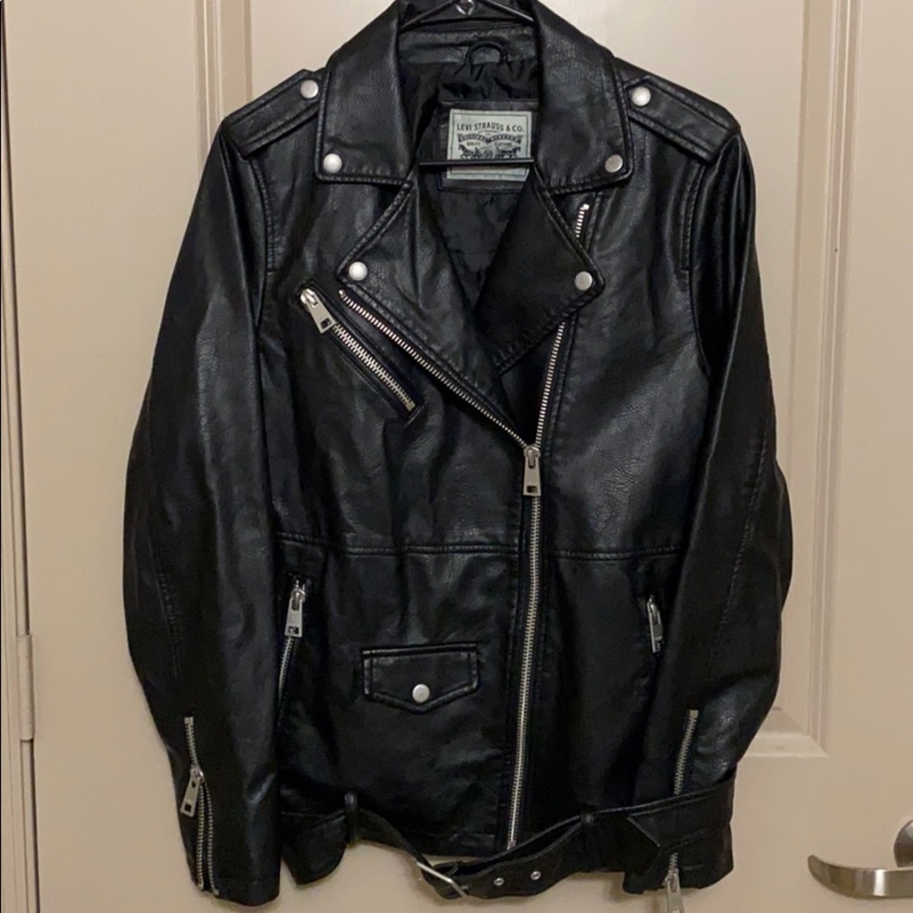 Women’s Levi’s Black Faux Leather Jacket (M)